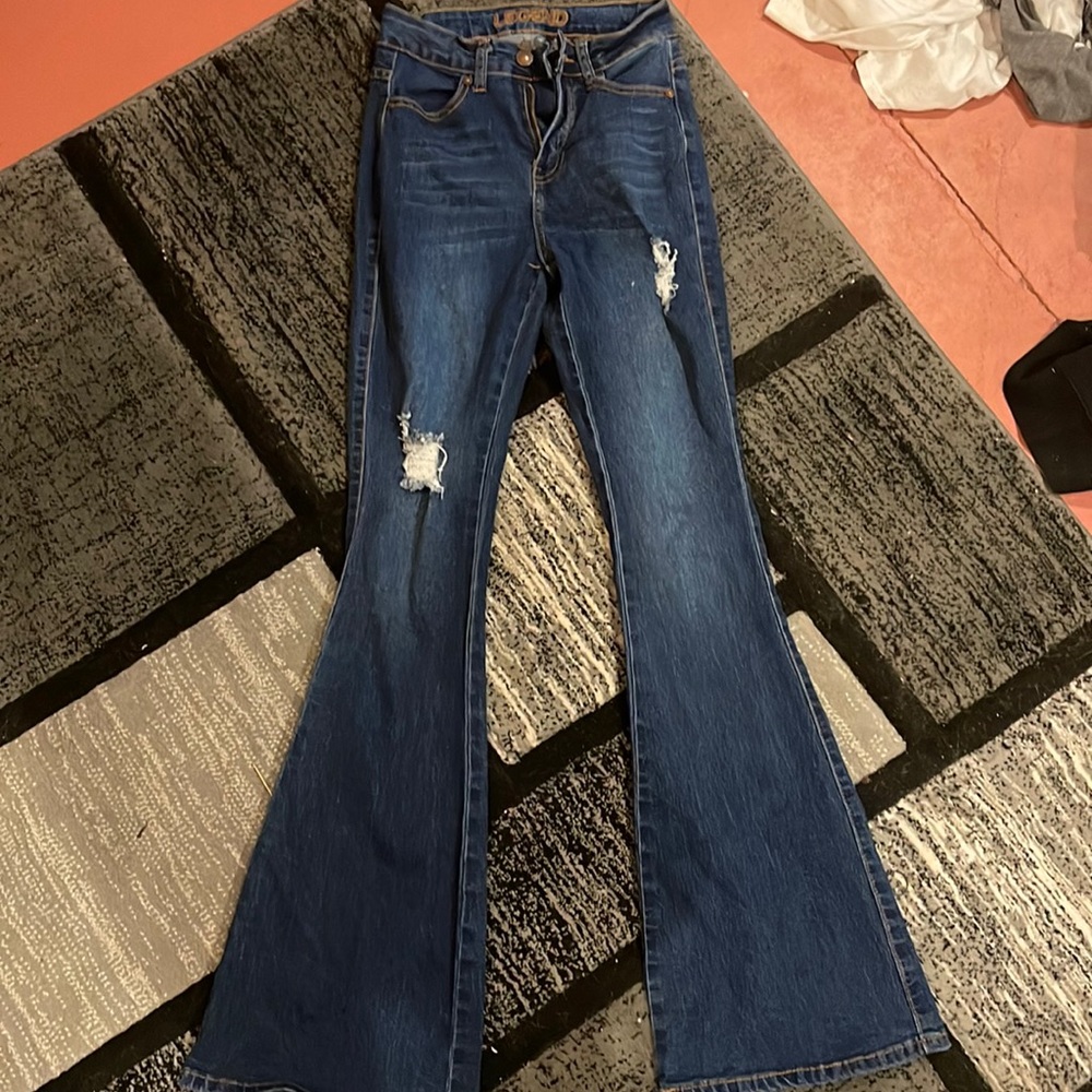 Women’s legend dark blue flare jeans size 0